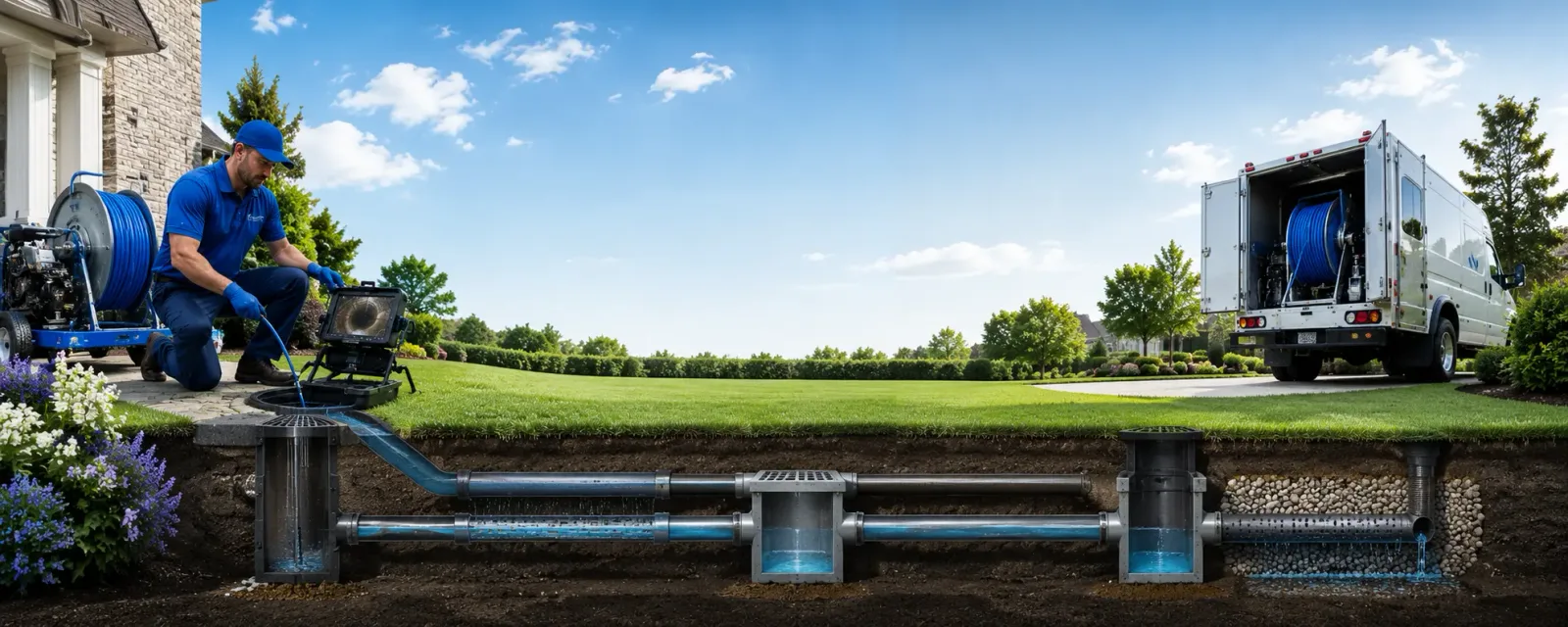 Outdoor drain cleaning information for New Carlisle, OH